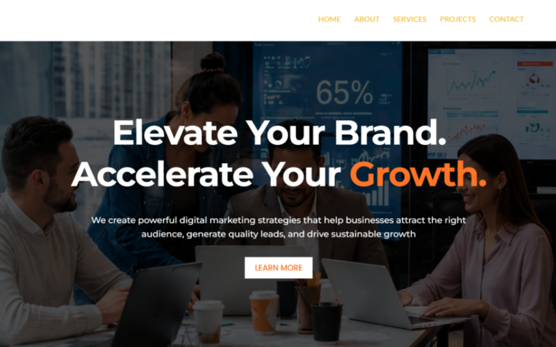 Grow your business with creative digital marketing. We provide SEO, branding, and web solutions. Our goal is to drive traffic and generate leads.